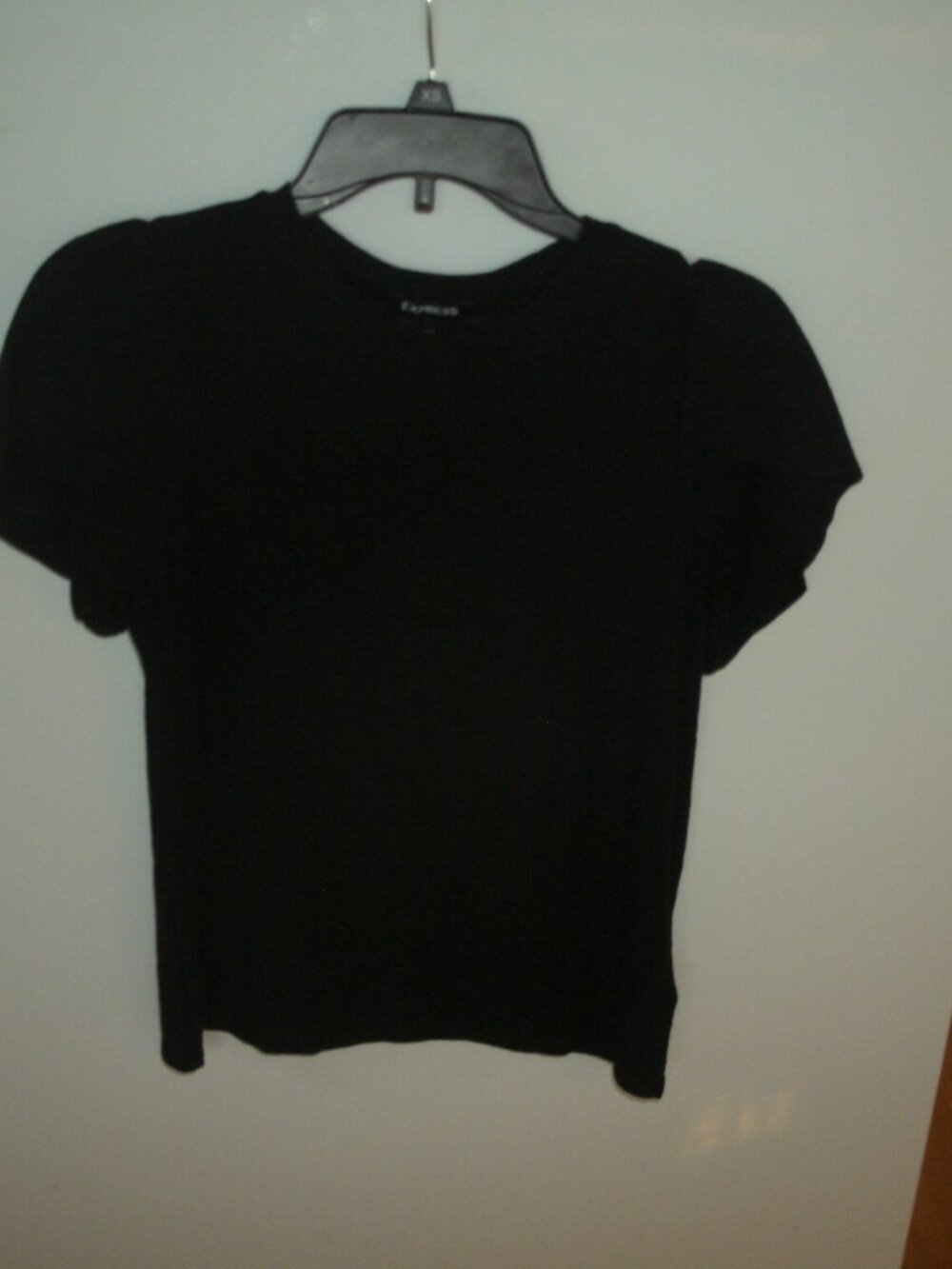 Express Black Short Sleeve Shirt Women Size XS
